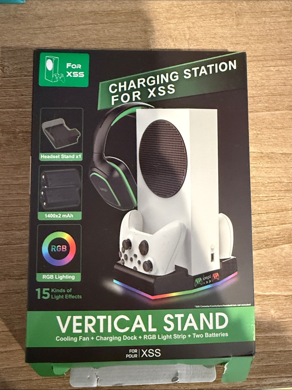 Vertical Charging Stand for XSS - White with RGB Accents